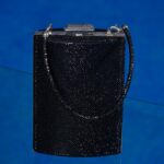 Pochette noire Strass