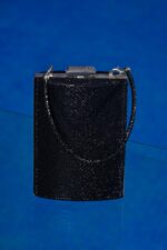 Pochette noire Strass